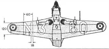 Размеры и расположение тактических номеров на нижних плоскостях MS 406C1 ВВС - фото 63