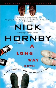 Nick Hornby A Long Way Down обложка книги