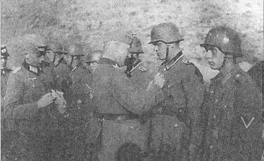 Подполковник фон Штрумпф раздает медали своим солдатам 3 сентября 1942 г - фото 126