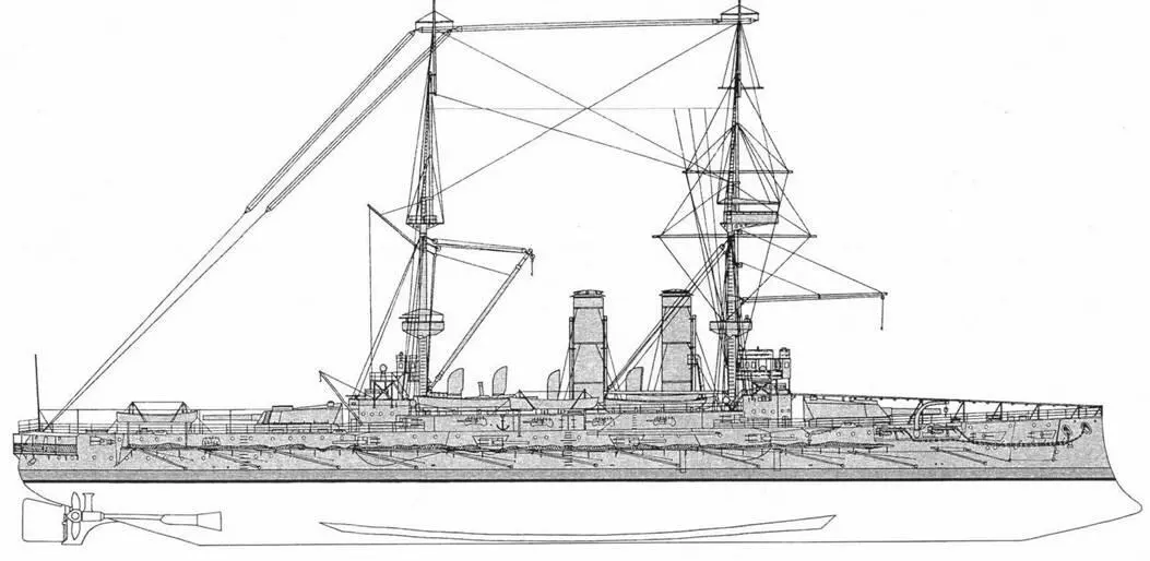 Лондон Внешний вид корабля по состоянию на 1912 г Лондон Внешний вид - фото 14