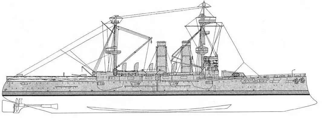 Лондон Внешний вид корабля по состоянию на 1918 г Венерэбл Поднял вымпел - фото 15