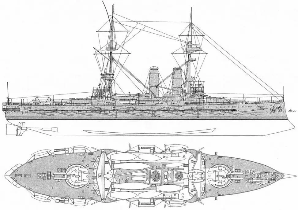 Куин Внешний вид корабля Куин Внешний вид корабля по состоянию на 1916 - фото 18