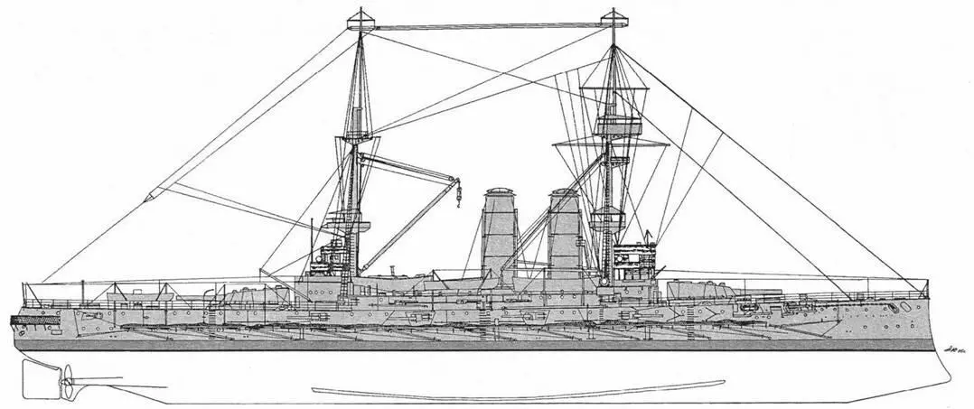 Эксмут Внешний вид корабля по состоянию на 1915 г Глава 72 Давление - фото 32
