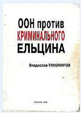 Владислав Тихомиров ООН против криминального Ельцина обложка книги