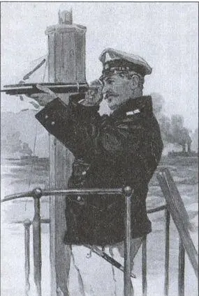 Офицер Российского Императорскою флота на мостике корабля Лейтенант Морской - фото 35