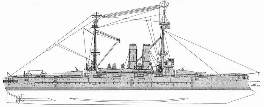 Канопус Внешний вид корабля по состоянию на 1917 г Венженс Стал первым - фото 59