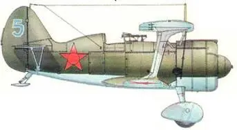 И15 бис оснащенный радиостанцией Август 1939 г И15 бис с двумя TKI - фото 25