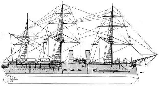 Александра Общий вид в 1877 г Имя корабля изменили на Александра во - фото 37