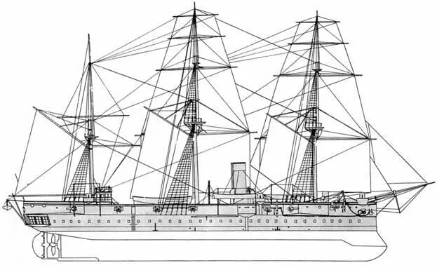 Шеннон Общий вид в 1881 г Появление Шеннона было ответом на постройку - фото 47