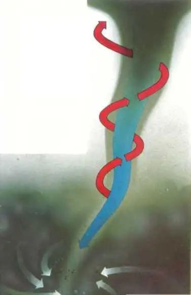 При урагане над теплыми участками моря поднимается нагретый воздух Перемещаясь - фото 43