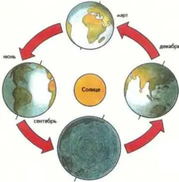 Времена года сменяют друг друга благодаря наклону земной оси и вращению Земли - фото 54