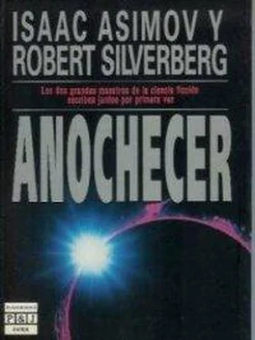 Isaac Asimov Anochecer обложка книги