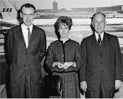 My sister Betty my father and I upon our arrival in Stockholm in December - фото 38