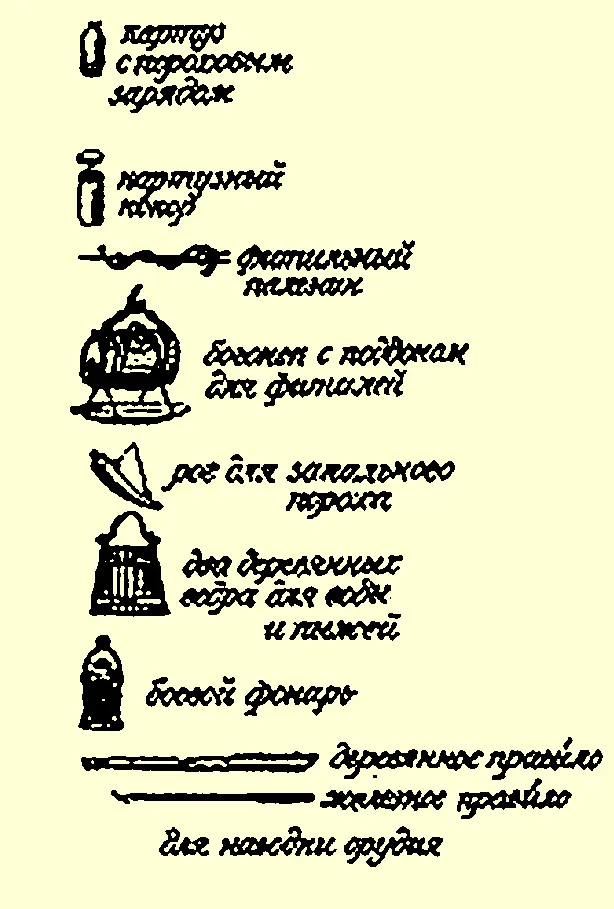 Корабельные пушки с принадлежностями для стрельбы Около середины XVI века в - фото 46
