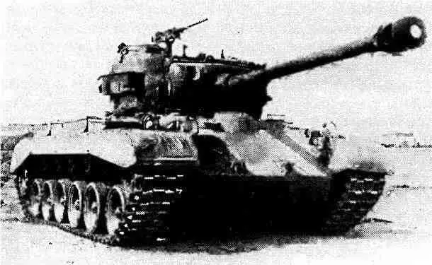 Американский тяжёлый танк М26 Першинг на НИИБТ Полигоне в Кубинке 1946 год - фото 186