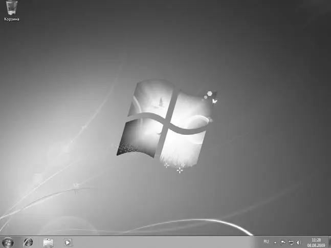 Рис 412 Рабочий стол Windows 7 В нижней части Рабочего стола расположена - фото 28