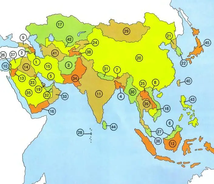Азия самая большая часть света ее территория 44 ООО ООО км 2 Поскольку - фото 193