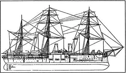 Броненосец Александра 1887 г Любопытно что в 1891 г броненосец был - фото 18
