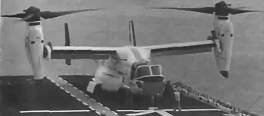 Демонстрация эксплуатации СВВП V22 на авианосце Уосп Конструкция СВВП - фото 19