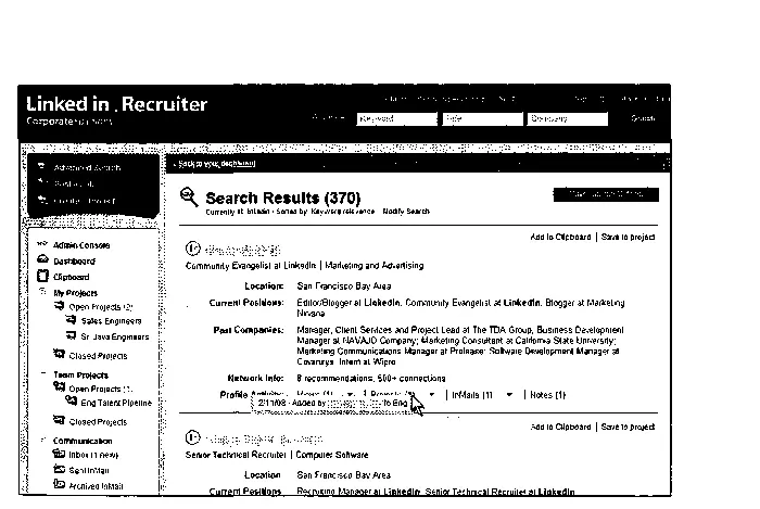 Linkedln Recruiter показанный на рис 73 является премиальным платным - фото 47