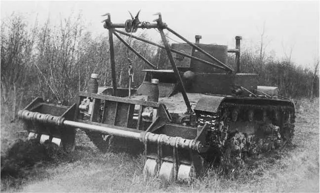 Катковый минный трал КМТ26 установленный на СТ26 НИБТ полигон июль 1934 - фото 183