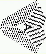 Окружность в центре кажется искаженной Круги находятся на одной прямой - фото 20