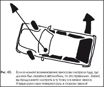 Рис 65Если в момент возникновения заноса вы смотрели туда где должен был - фото 65