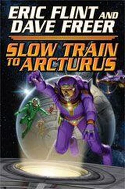 Eric Flint Slow Train to Arcturus обложка книги