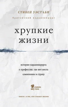 Стивен Уэстаби Хрупкие жизни. Истории кардиохирурга о профессии, где нет места сомнениям и страху обложка книги