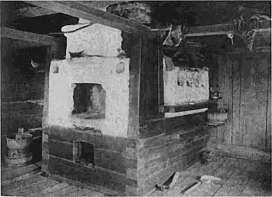 Печной угол в избе Архангельская губерния 1910 г Детская колыбель - фото 32