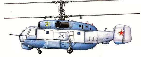 Противолодочный вертолет Ка27 Ка27 Helicopter Диаметр ротора 159 м - фото 43