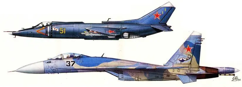 Палубный истребитель Як38 Yak38 Fighter Длина 155 м размах крыла 73 м - фото 44