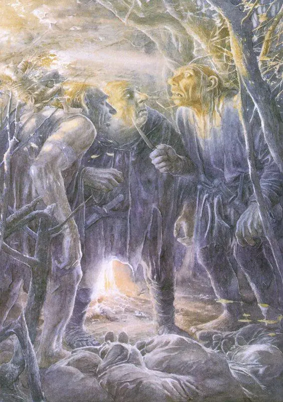 It was just then that Gandalf came back But no one saw him The trolls had - фото 17
