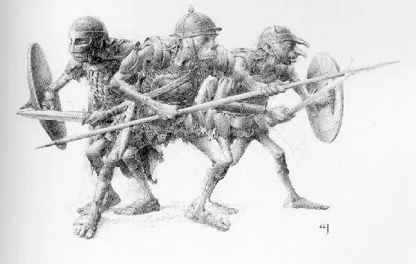 Bilbo blinked and then suddenly he saw the goblins goblins in full armour - фото 27