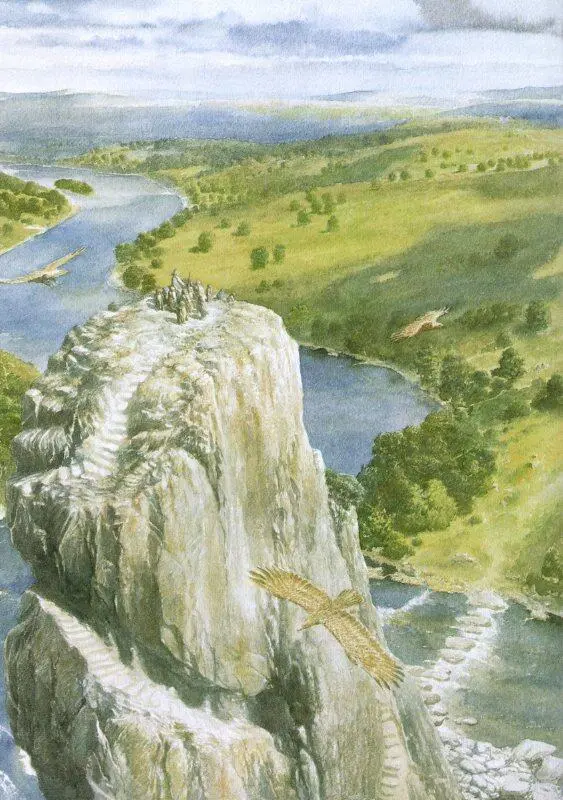 And why is it called the Carrock asked Bilbo as he went along at the - фото 33