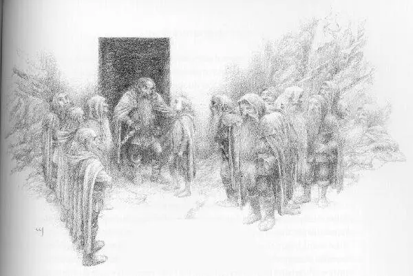 For a long time the dwarves stood in the dark before the door and debated - фото 48