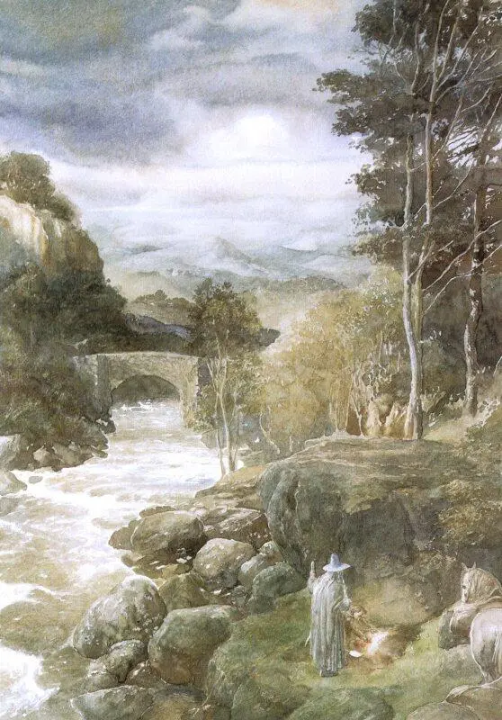 They came to the river that marked the very edge of the borderland of the Wild - фото 68