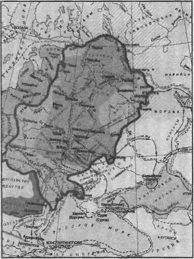 2 Границы XXI в 3 Границы конца XI в 4 Границы XIIXIII в - фото 3