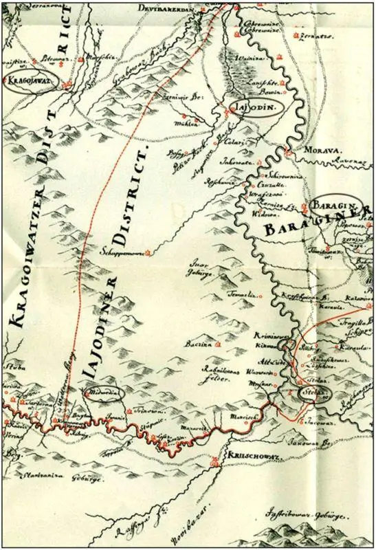 Медведжа внизу слева и окрестности ок 1720 Visum et Repertum Рапорт - фото 11