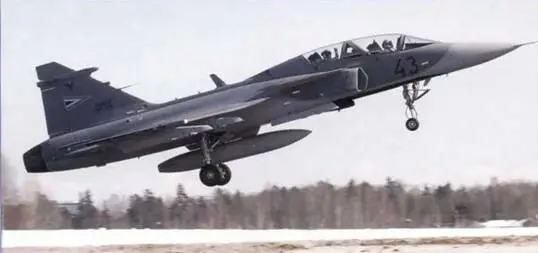 21 мартепервые 5 многоцелевых истребителей J AS 39 Gnpen вариантов С и D - фото 12