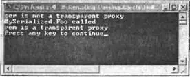 В серверном выводе можно видеть что метод Fooвызывается с удаленным объектом - фото 126