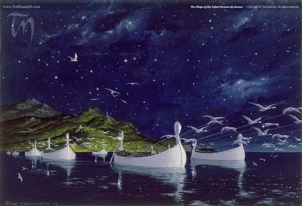 Fëanor and his sons abode seldom in one place for long but travelled far and - фото 6