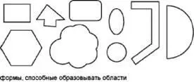 Области могут быть созданы из нескольких контуров а также из нескольких - фото 177