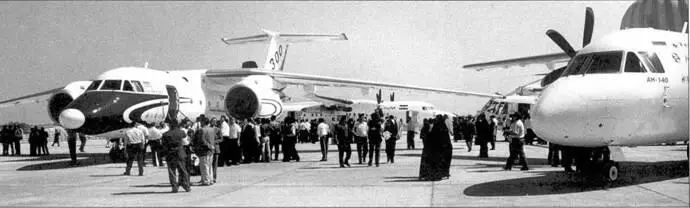 Панорама выставки Сборка Ан140 на заводе компании HESA в гИсфахане Так - фото 5
