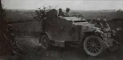 Французский бронеавтомобиль Пежо выполнявший в апреле 1918 года задачи по - фото 153