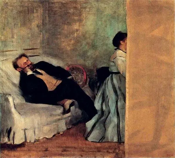 1 Эдгар Дега Портрет Эдуара Мане с женой Ок 18681869 Холст масло 65 - фото 5