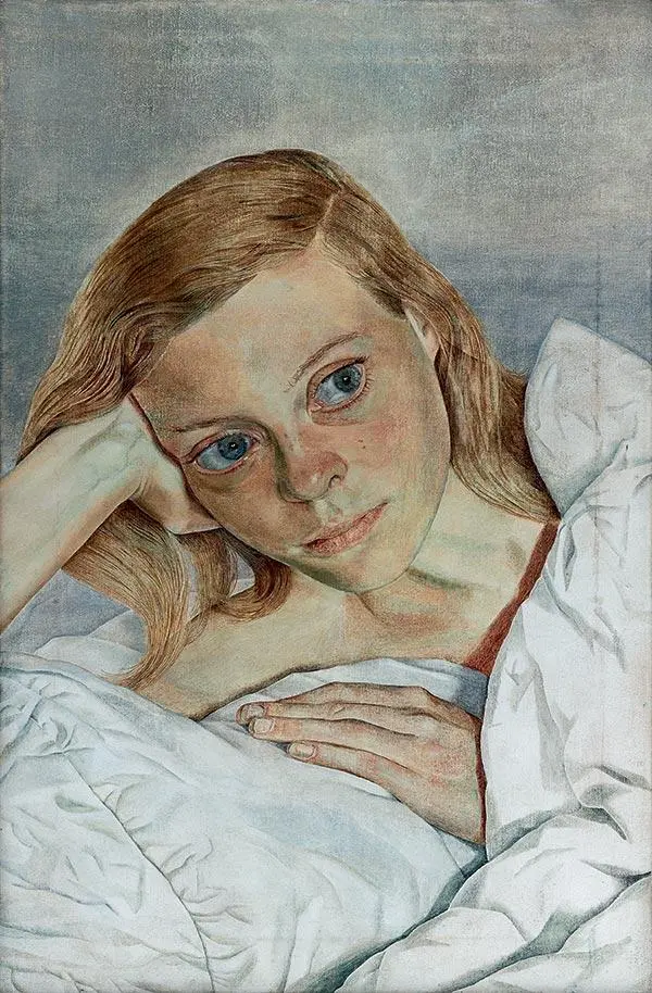 11 Люсьен Фрейд Девушка в постели 1952 Холст масло 457 305 см - фото 15