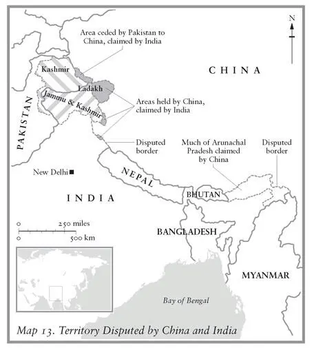 Map 13 Territory Disputed by China and India Figure 39 Comparative - фото 65