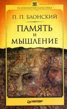 Павел Блонский Память и мышление обложка книги