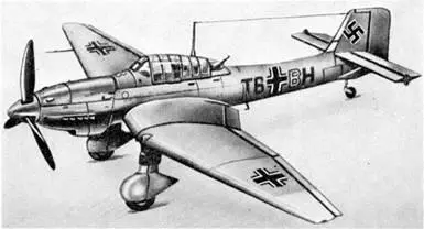 Бомбардировщик Юнкерс Ju87D1 Немцы называли свою машину легким пикирующим - фото 1